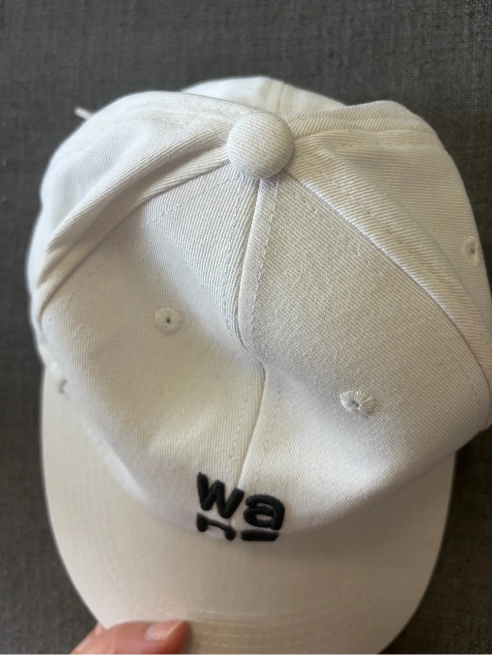 White baseball cap
